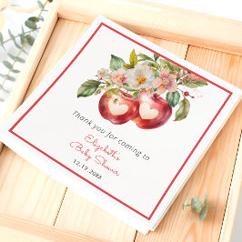 Apple of My Eye Herfst Apple Baby shower servetten