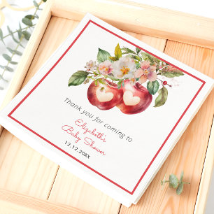 Apple of My Eye Herfst Apple Baby shower servetten