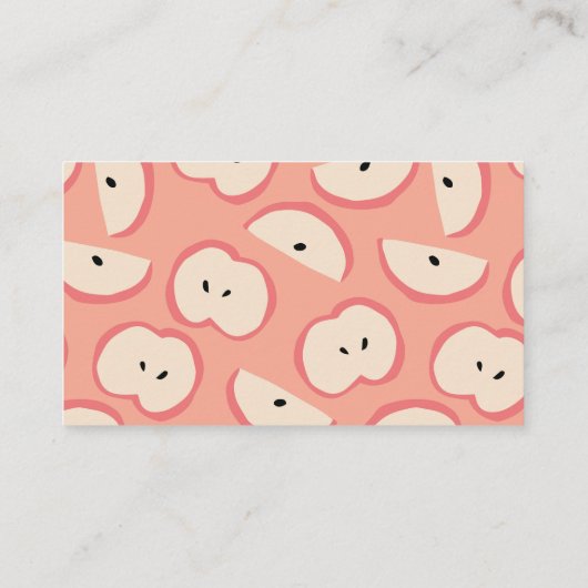 Apple of my Eye Pink Diaper Raffle Ticket Informatiekaartje (Achterkant)