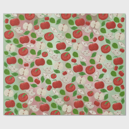 “Apple of My Eye” Stipple Art Wrapping Paper Cadeaupapier