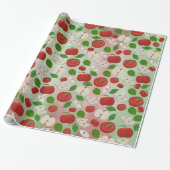 “Apple of My Eye” Stipple Art Wrapping Paper Cadeaupapier (Uitgerold)