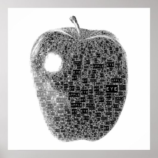 Apple of My Eye Text Poster (Voorkant)