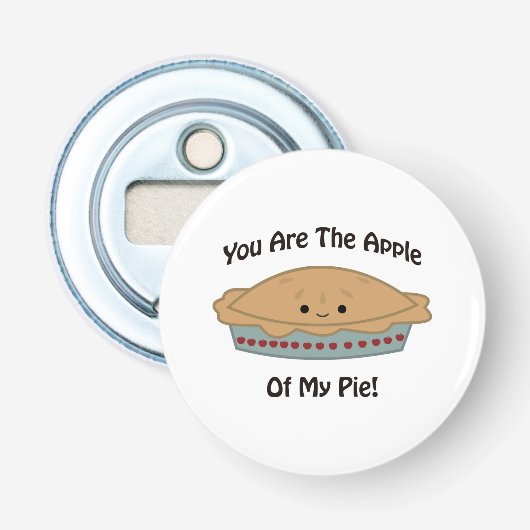 Apple of My pie Button Flesopener (Voorkant)