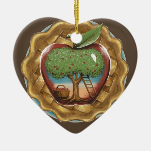 Apple of My Pie Keramisch Ornament (Voorkant)