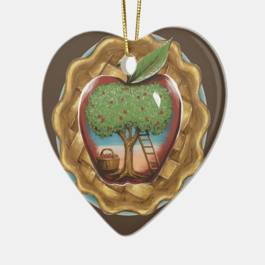 Apple of My Pie Keramisch Ornament (Links)