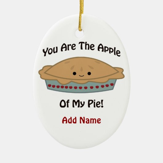 Apple of My pie Keramisch Ornament (Voorkant)