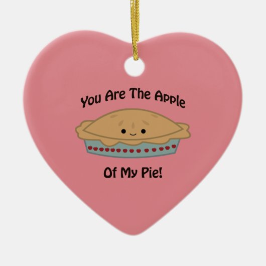 Apple of My pie Keramisch Ornament (Voorkant)