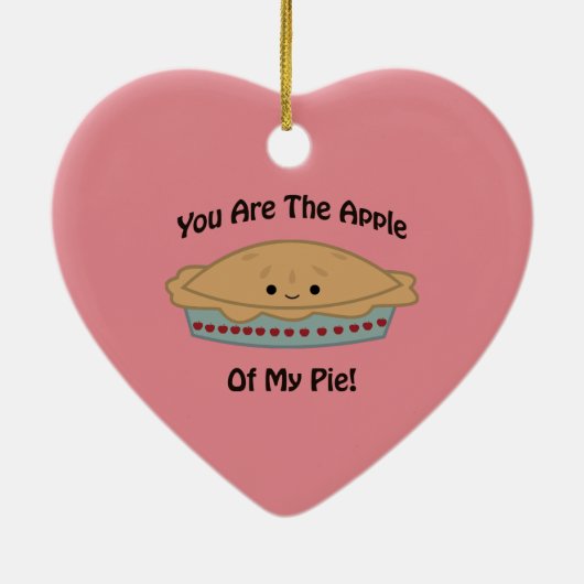 Apple of My pie Keramisch Ornament (Achterkant)