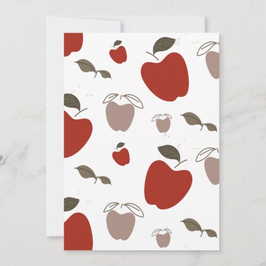 Apple of our Eye Apple thema verjaardag Kaart (Achterkant)