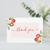 Apple of Our Eye Baby shower bedankkaart (Staand voorkant)