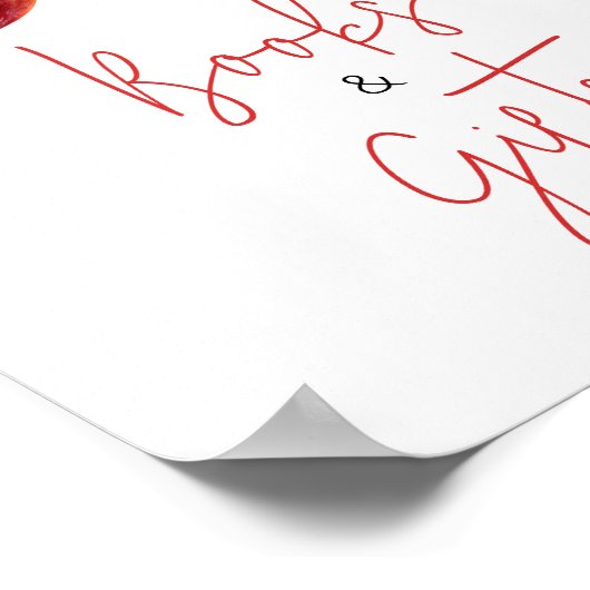 Apple of Our Eye Baby shower Boeken en geschenken Poster (Hoek)