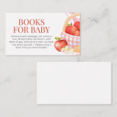 Apple of Our Eye Baby shower Boeken voor Baby Informatiekaartje (Voorkant / Achterkant)