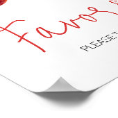 Apple of Our Eye Baby shower Favorieten Poster (Hoek)