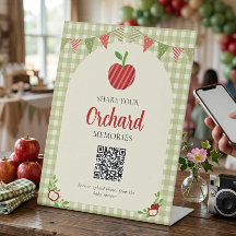 Apple of Our Eye Baby Shower Foto Delen QR Code