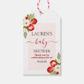 Apple of Our Eye Baby shower Gift Label Cadeaulabel (Voorkant)