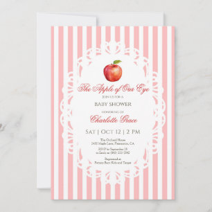 Apple of Our Eye Baby shower Invitation Bedankkaart