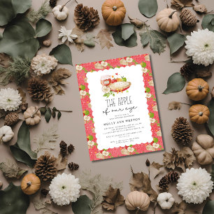 Apple of Our Eye Baby shower Invitation Briefkaart