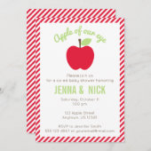 Apple of Our Eye Baby shower Invitation Kaart (Voorkant / Achterkant)
