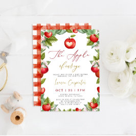 Apple of Our Eye Baby shower Invitation Kaart