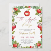 Apple of Our Eye Baby shower Invitation Kaart (Voorkant)