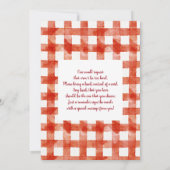 Apple of Our Eye Baby shower Invitation Kaart (Achterkant)