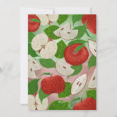 Apple of Our Eye Baby Shower Invitation Rustic Feestdagenkaart (Achterkant)