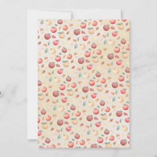 Apple of our Eye Baby Shower Kaart (Achterkant)