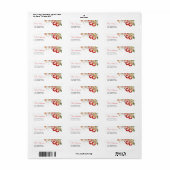 Apple of Our Eye Baby shower retouradres Etiket (Full Sheet)