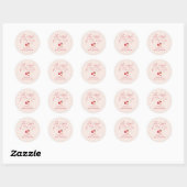 Apple Of Our Eye Baby Shower Ronde Sticker (Vel)