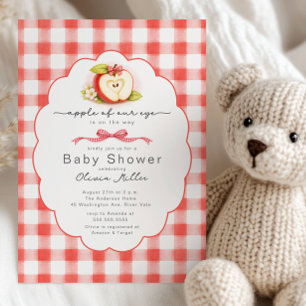 Apple of Our Eye Baby Shower Uitnodiging