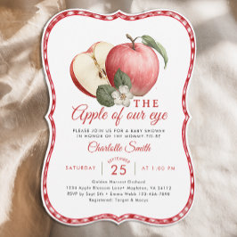 Apple of Our Eye Baby Shower Uitnodiging
