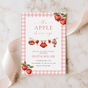 Apple of Our Eye Baby Shower Uitnodiging Meisje