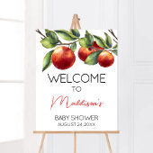 Apple of Our Eye Baby shower Welkom Poster