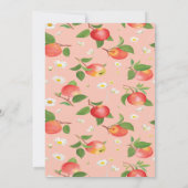 Apple of Our Eye Birthday Invitation Kaart (Achterkant)