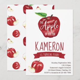 Apple of Our Eye, Birthday Party any Age Kaart