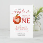 Apple of Our Eye draait op een verjaardag Gingham Kaart (Staand voorkant)