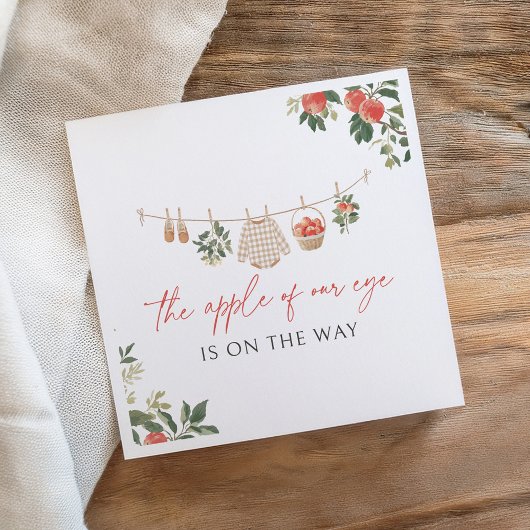 Apple of Our Eye Fall Baby Shower Servet