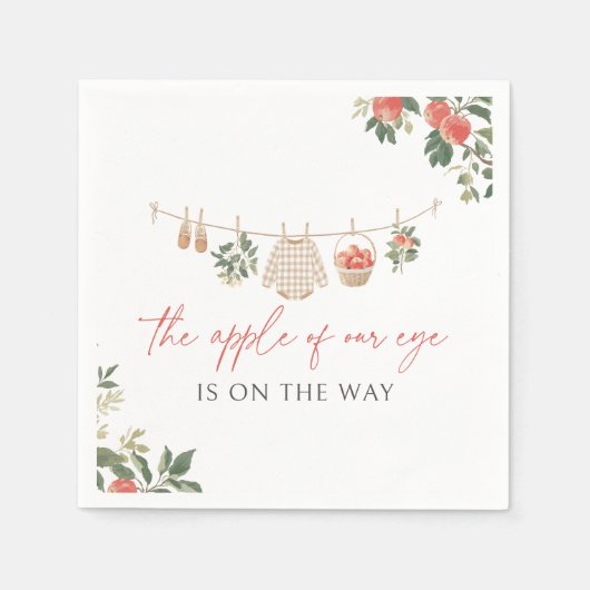 Apple of Our Eye Fall Baby Shower Servet (Voorkant)