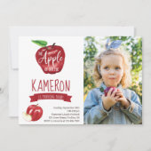 Apple of Our Eye Foto Birthday Party any Age Kaart (Voorkant)