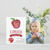 Apple of Our Eye Foto Birthday Party any Age Kaart (Staand voorkant)