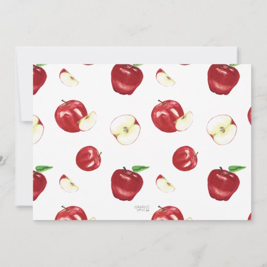 Apple of Our Eye Foto Birthday Party any Age Kaart (Achterkant)