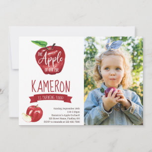 Apple of Our Eye Foto Birthday Party any Age Kaart