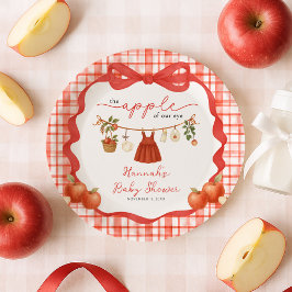 Apple of Our Eye Girl Clothesline Baby Shower Papieren Bordje