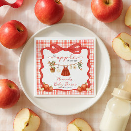 Apple of Our Eye Girl Clothesline Baby Shower Servet