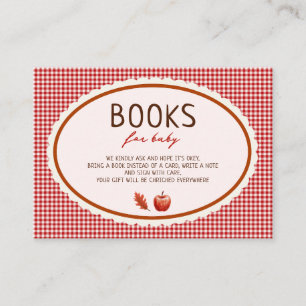 Apple Of Our Eye Herfst Baby Shower BOEKEN VOOR DE Informatiekaartje
