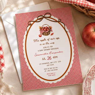 Apple Of Our Eye Herfst Baby Shower Uitnodiging