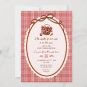 Apple Of Our Eye Herfst Baby Shower Uitnodiging (Voorkant)