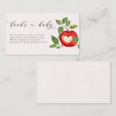 Apple Of Our Eye Herfst Rustieke Boeken Voor Baby  Informatiekaartje (Voorkant / Achterkant)