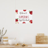Apple of Our Eye, Orchard Birthday Welcome Sign Poster (Keuken)