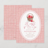 Apple Of Our Eye Rode Gingang Budget Baby Shower (Voorkant / Achterkant)